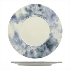Mesa Ceramics Estoril Piatto Piano Con Falda Decorato In Gres porcellanato Set 6 Pz
