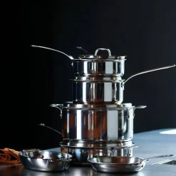 Paderno Series 12200 Casseruola Alta Con Manico In Acciaio Inox 5-Ply