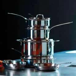 Paderno Series 12200 Coperchio Rotondo In Acciaio Inox 5-Ply