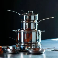 Paderno Series 12200 Coperchio Rotondo In Acciaio Inox 5-Ply