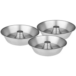 Pentalux Stampi Ciambella In Alluminio - Set 3 Pz