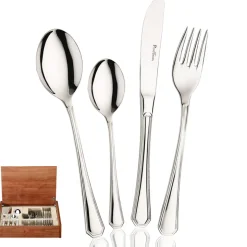 Pintinox America Servizio Posate In Acciaio Inox - Set 24 Pz