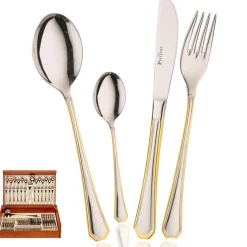 Pintinox America Servizio Posate In Acciaio Inox - Set 75 Pz