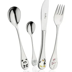 Pintinox Arca di Noè Servizio Posate In Acciaio Inox - Set 4 Pz