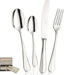 Pintinox Baguette Servizio Posate In Acciaio Inox - Set 75 Pz