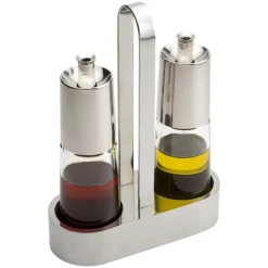 Pintinox Bella Oliera In Acciaio Inox - Vetro - Set 2 Pz