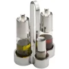 Pintinox Bella Set Condimenti In Acciaio Inox - Vetro - Set 4 Pz