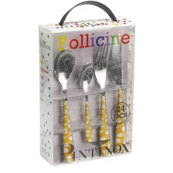 Pintinox Bollicine Servizio Posate In Acciaio Inox - Set 24 Pz