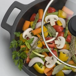 Pintinox Efficient Wok In Alluminio Con Coperchio