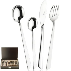 Pintinox Euclide Servizio Posate In Acciaio Inox - Set 24 Pz