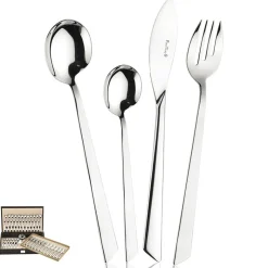 Pintinox Euclide Servizio Posate In Acciaio Inox - Set 75 Pz