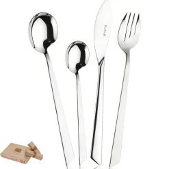 Pintinox Euclide Servizio Posate In Acciaio Inox - Set 75 Pz
