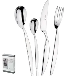 Pintinox Goccia Servizio Posate In Acciaio Inox Forgiato - Set 24 Pz