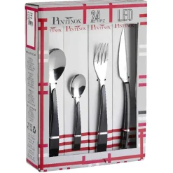 Pintinox Led Servizio Posate In Acciaio Inox - Set 24 Pz