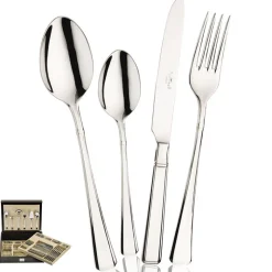 Pintinox Leonardo Servizio Posate In Acciaio Inox - Set 126 Pz