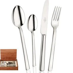 Pintinox Millenium Servizio Posate In Acciaio Inox - Set 24 Pz