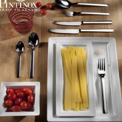 Pintinox Millenium Servizio Posate In Acciaio Inox - Set 126 Pz