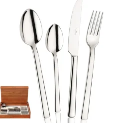 Pintinox Millenium Servizio Posate In Acciaio Inox - Set 49 Pz
