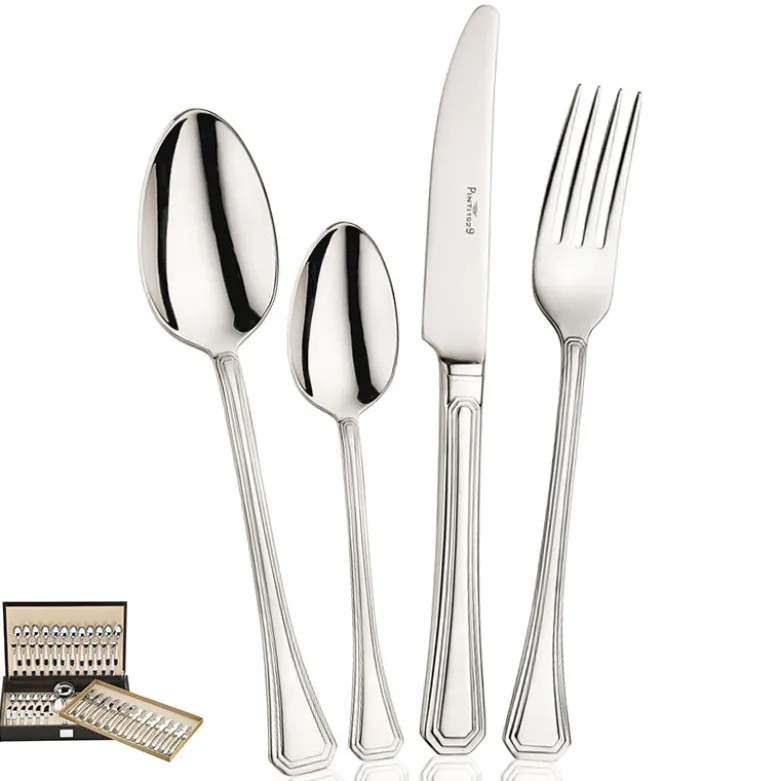 Pintinox Octavia Servizio Posate In Acciaio Inox - Set 75 Pz