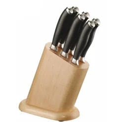 Pintinox Professionali Coltelli Con Ceppo In Acciaio Inox - Set 6 Pz