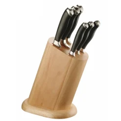 Pintinox Professionali Coltelli Con Ceppo In Acciaio Inox - Set 6 Pz