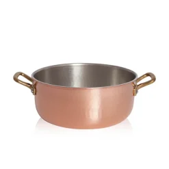 Pintinox Rame Casseruola Bassa In Rame Stagnato