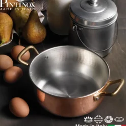 Pintinox Rame Tegame Rotondo In Rame Stagnato