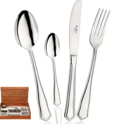 Pintinox Sabrina Servizio Posate In Acciaio Inox - Set 49 Pz