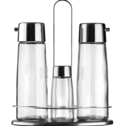 Pintinox Taste Set Condimenti In Acciaio Inox - Vetro - Set 4 Pz