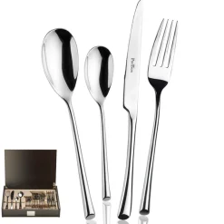 Pintinox Trumpet Servizio Posate In Acciaio Inox Forgiato - Set 24 Pz