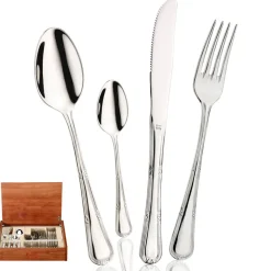 Pintinox Valencia Servizio Posate In Acciaio Inox - Set 24 Pz