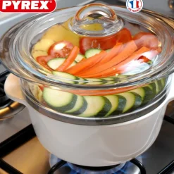 Pyrex Classic Cestello Vapore Rotondo In Vetro Borosilicato