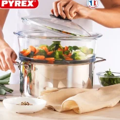 Pyrex Classic Cestello Vapore Rotondo In Vetro Borosilicato