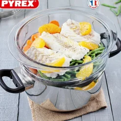 Pyrex Classic Cestello Vapore Rotondo In Vetro Borosilicato