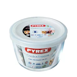 Pyrex Cook & Freeze Contenitore Per Alimenti Rotondo In Vetro Borosilicato