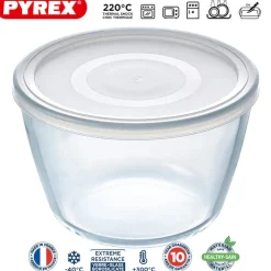 Pyrex Cook & Freeze Contenitore Per Alimenti Rotondo In Vetro Borosilicato