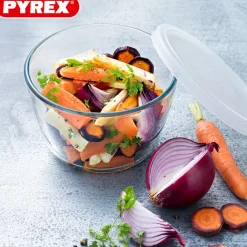 Pyrex Cook & Freeze Contenitore Per Alimenti Rotondo In Vetro Borosilicato