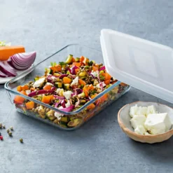 Pyrex Cook & Freeze Set Contenitori Per Alimenti In Vetro Borosilicato - Set 3 Pz