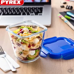 Pyrex Cook & Go Contenitore Per Alimenti Ermetico Rotondo In Vetro Borosilicato