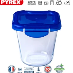 Pyrex Cook & Go Contenitore Per Alimenti Ermetico Rotondo In Vetro Borosilicato