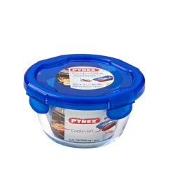 Pyrex Cook & Go Contenitore Per Alimenti Ermetico Rotondo In Vetro Borosilicato