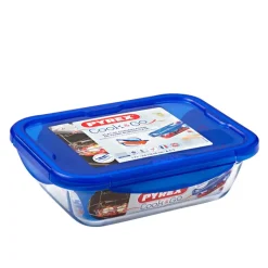 Pyrex Cook & Go Contenitore Per Alimenti Ermetico Rettangolare In Vetro Borosilicato