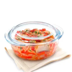 Pyrex Essentials Set Casseruole Rotonde In Vetro Borosilicato Con Coperchio - Set 3 Pz