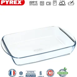 Pyrex Essentials Teglia Per Lasagna Rettangolare In Vetro Borosilicato