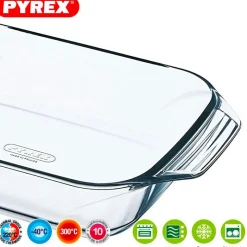 Pyrex Optimum Pirofila Rettangolare In Vetro Borosilicato