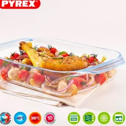 Pyrex Optimum Pirofila Rettangolare In Vetro Borosilicato
