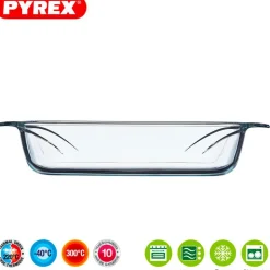 Pyrex Optimum Pirofila Rettangolare In Vetro Borosilicato