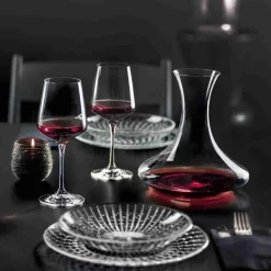 RCR Aria Set Calici e Decanter in Vetro - Set 3 Pezzi
