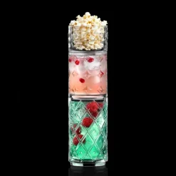 Rcr Cristalleria Italiana Circus Set Bicchieri In Vetro Luxion - Set 3 Pz