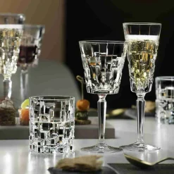 RCR Cristalleria Italiana Etna Set Calici e Bicchieri In Vetro Cristallino Luxion Set 18 Pz